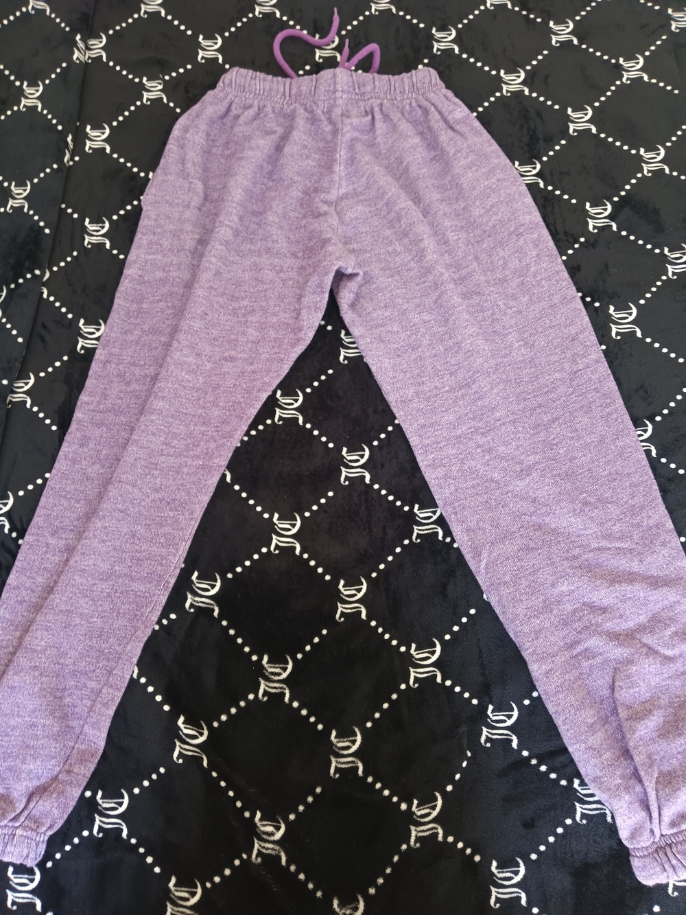 Purple Pull-On Sweatpants with Drawstring - Picture 2 of 3